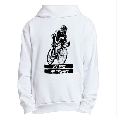 My Road Bike is my Therapy Bike Riding Cyclist Cycling Urban Pullover Hoodie