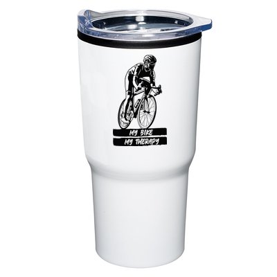 My Road Bike is my Therapy Bike Riding Cyclist Cycling Tumbler