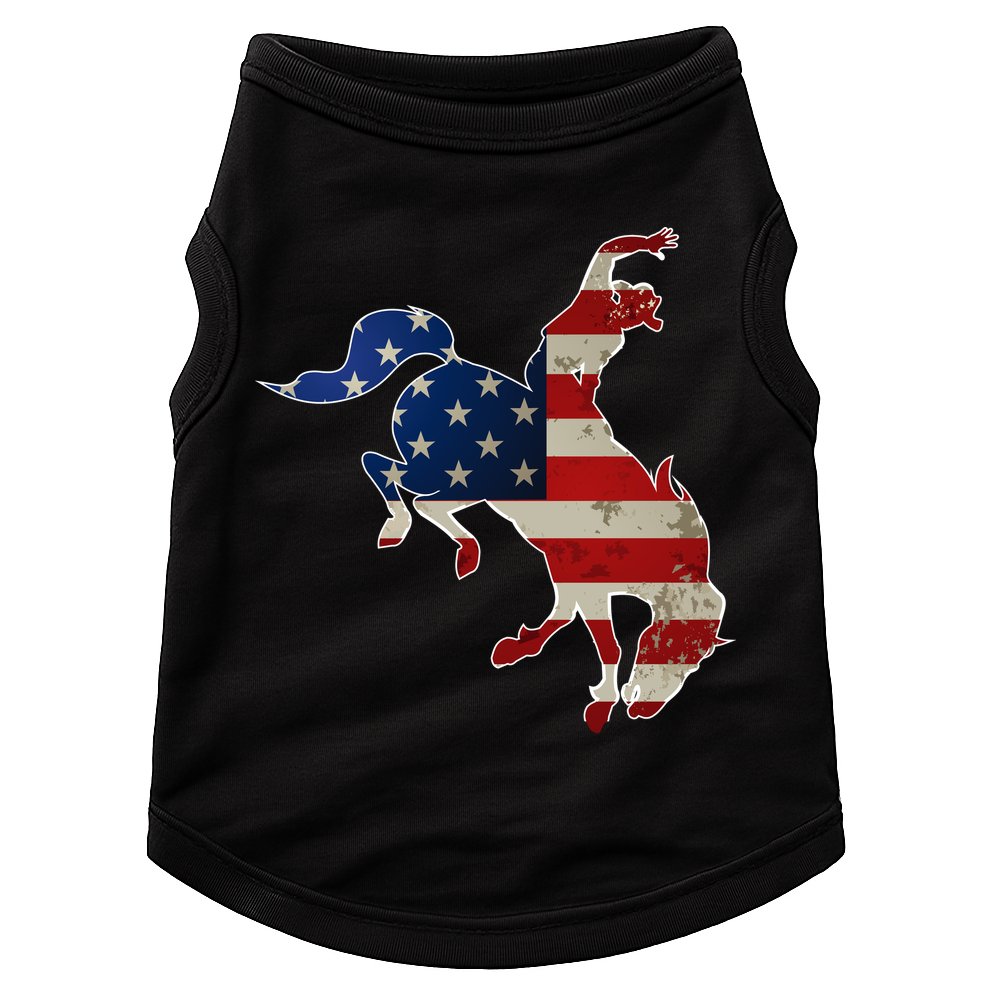 Man Riding Bucking In Rodeo Doggie Tank