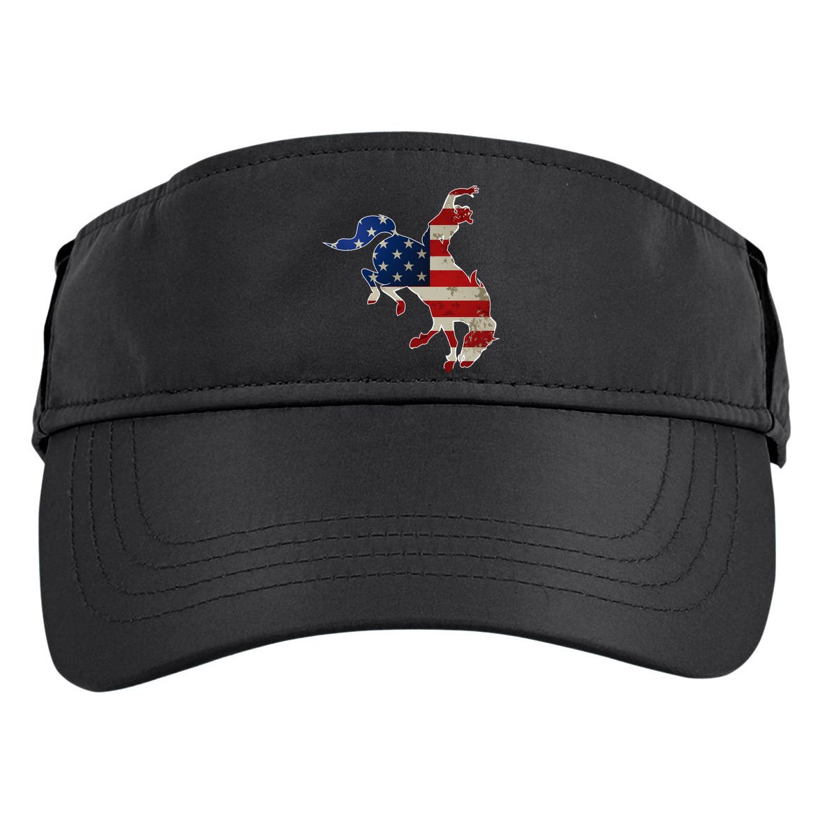 Man Riding Bucking In Rodeo Adult Drive Performance Visor