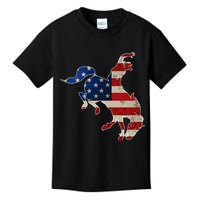 Man Riding Bucking In Rodeo Kids T-Shirt