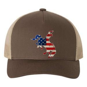 Man Riding Bucking In Rodeo Yupoong Adult 5-Panel Trucker Hat