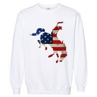 Man Riding Bucking In Rodeo Garment-Dyed Sweatshirt