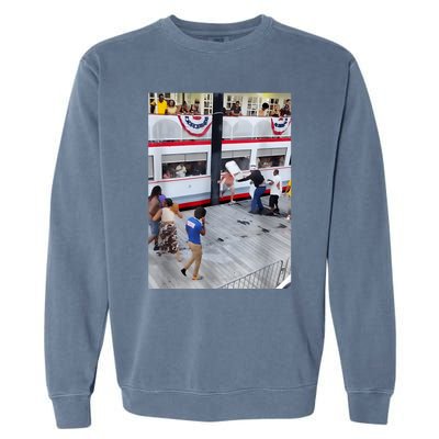 Montgomery Riverfront Brawl Alabama Boat Fight Garment-Dyed Sweatshirt