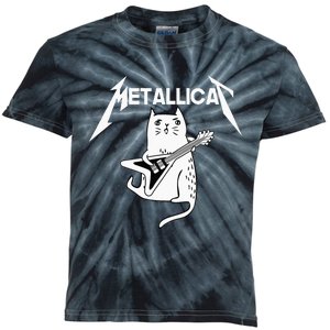 Mettalicat Rock Band Guitar Funny Christmas Gift Kids Tie-Dye T-Shirt