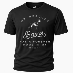 My Rescued Boxer Rescue Dog Lovers Cooling Performance Crew T-Shirt