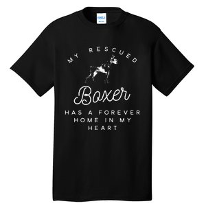 My Rescued Boxer Rescue Dog Lovers Tall T-Shirt