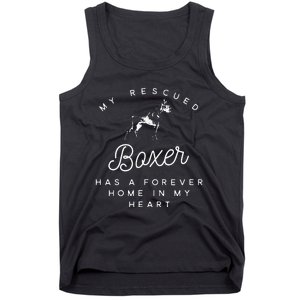 My Rescued Boxer Rescue Dog Lovers Tank Top