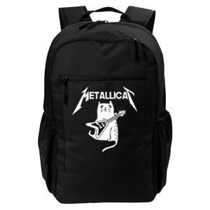 Mettalicat Rock Band Guitar Funny Christmas Gifts Daily Commute Backpack