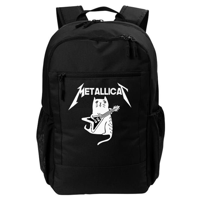 Mettalicat Rock Band Guitar Funny Christmas Gifts Daily Commute Backpack