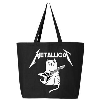 Mettalicat Rock Band Guitar Funny Christmas Gifts 25L Jumbo Tote