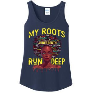 My Roots Black Women Run Deep Juneteenth Ladies Essential Tank