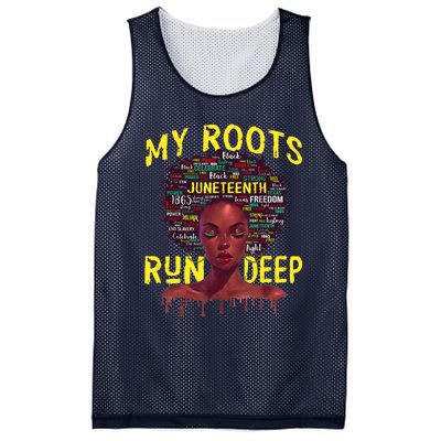 My Roots Black Women Run Deep Juneteenth Mesh Reversible Basketball Jersey Tank