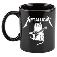 Metallicat Rock Band Guitar 11oz C Handle Ceramic Mug