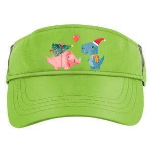 Merry Rexmas Cute Christmas Dinosaur Winter Holiday Funny Gift Adult Drive Performance Visor