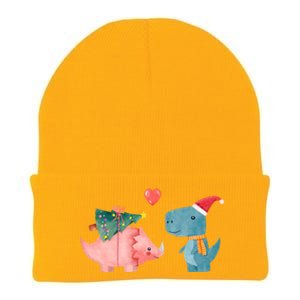 Merry Rexmas Cute Christmas Dinosaur Winter Holiday Funny Gift Knit Cap Winter Beanie