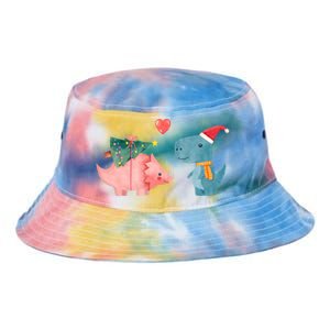 Merry Rexmas Cute Christmas Dinosaur Winter Holiday Funny Gift Tie Dye Newport Bucket Hat