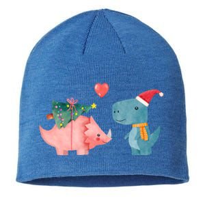 Merry Rexmas Cute Christmas Dinosaur Winter Holiday Funny Gift Sustainable Beanie