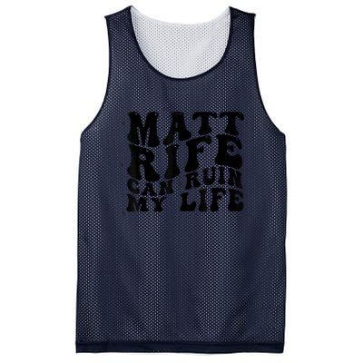 Matt Rife Can Ruin My Life Funny Wavy Retro Mesh Reversible Basketball Jersey Tank