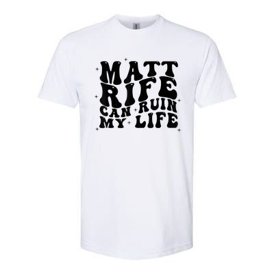 Matt Rife Can Ruin My Life Funny Wavy Retro Softstyle CVC T-Shirt