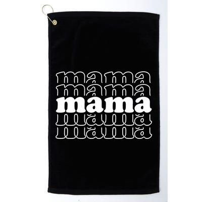 Mama Retro Cute Gift For Her Golf Towel
