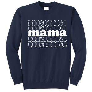 Mama Retro Cute Gift For Her Tall Sweatshirt