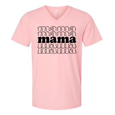 Mama Retro Cute Gift For Her V-Neck T-Shirt