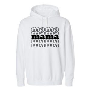 Mama Retro Cute Gift For Her Garment-Dyed Fleece Hoodie