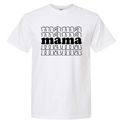 Mama Retro Cute Gift For Her Garment-Dyed Heavyweight T-Shirt