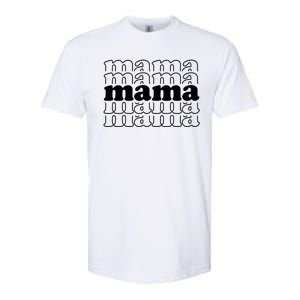 Mama Retro Cute Gift For Her Softstyle CVC T-Shirt