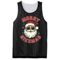 Merry Rizzmas Christmas Rizz Cool Santa Sunglasses Xmas Pjs Mesh Reversible Basketball Jersey Tank