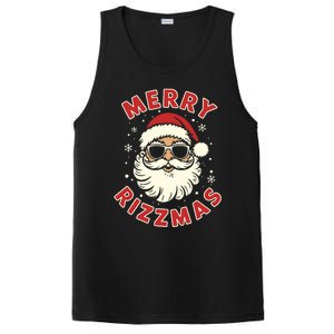 Merry Rizzmas Christmas Rizz Cool Santa Sunglasses Xmas Pjs PosiCharge Competitor Tank