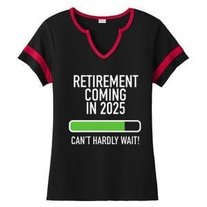 My Retirement Coming Soon In 2025 Almost Retired Countdown Gift Ladies Halftime Notch Neck Tee