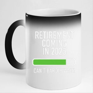 My Retirement Coming Soon In 2025 Almost Retired Countdown Gift 11oz Black Color Changing Mug