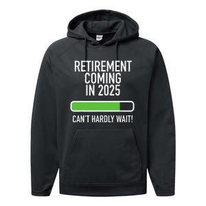 My Retirement Coming Soon In 2025 Almost Retired Countdown Gift Performance Fleece Hoodie