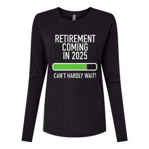 My Retirement Coming Soon In 2025 Almost Retired Countdown Gift Womens Cotton Relaxed Long Sleeve T-Shirt