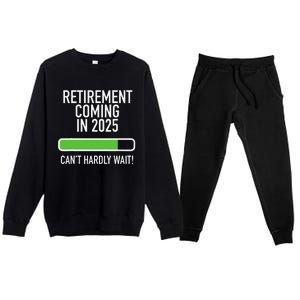 My Retirement Coming Soon In 2025 Almost Retired Countdown Gift Premium Crewneck Sweatsuit Set