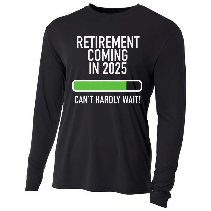 My Retirement Coming Soon In 2025 Almost Retired Countdown Gift Cooling Performance Long Sleeve Crew