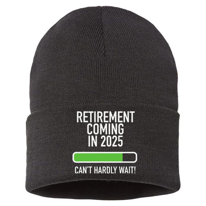 My Retirement Coming Soon In 2025 Almost Retired Countdown Gift Sustainable Knit Beanie