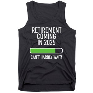 My Retirement Coming Soon In 2025 Almost Retired Countdown Gift Tank Top