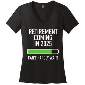 My Retirement Coming Soon In 2025 Almost Retired Countdown Gift Women's V-Neck T-Shirt