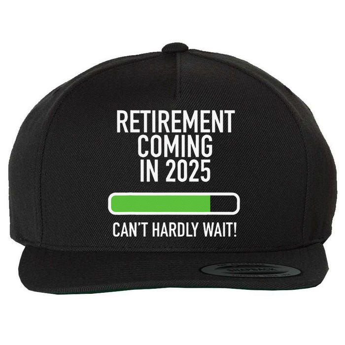 My Retirement Coming Soon In 2025 Almost Retired Countdown Gift Wool Snapback Cap