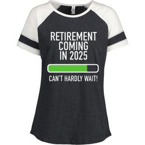 My Retirement Coming Soon In 2025 Almost Retired Countdown Gift Enza Ladies Jersey Colorblock Tee