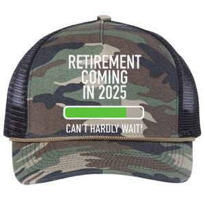 My Retirement Coming Soon In 2025 Almost Retired Countdown Gift Retro Rope Trucker Hat Cap