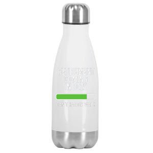 My Retirement Coming Soon In 2025 Almost Retired Countdown Gift Stainless Steel Insulated Water Bottle