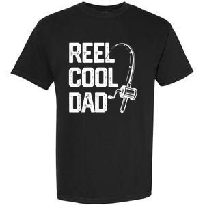 Men Reel Cool Dad Fishing Daddy Fathers Day Gift Garment-Dyed Heavyweight T-Shirt