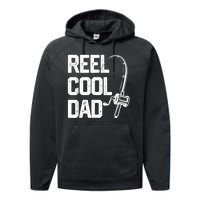 Men Reel Cool Dad Fishing Daddy Fathers Day Gift Performance Fleece Hoodie