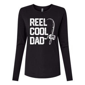 Men Reel Cool Dad Fishing Daddy Fathers Day Gift Womens Cotton Relaxed Long Sleeve T-Shirt