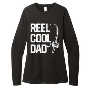 Men Reel Cool Dad Fishing Daddy Fathers Day Gift Womens CVC Long Sleeve Shirt