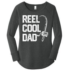 Men Reel Cool Dad Fishing Daddy Fathers Day Gift Women's Perfect Tri Tunic Long Sleeve Shirt